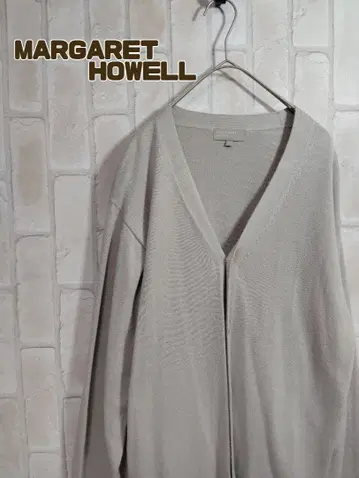 마가렛호웰 가디건 니트 얇은 소재 캐시미어 혼방 그레이