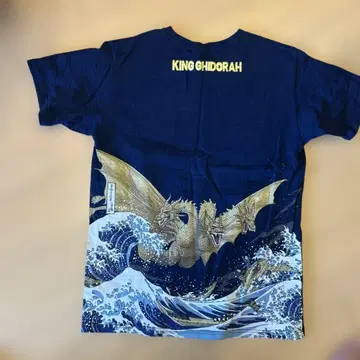 GODZILLA 후가쿠 우키요에 괴수 킹기도라 T셔츠 L