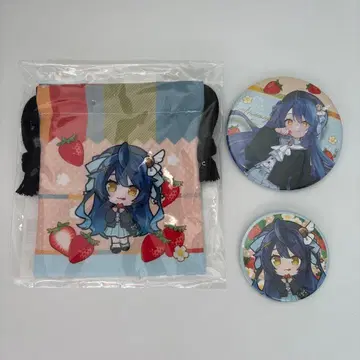 니지산지 아메미야 코코로 복조리 캔 배지 3개 세트 묶음 판매