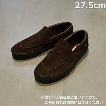 VANS 반스 로퍼 슬립온 스웨이드 브라운 27.5cm