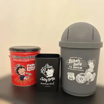 베티 붑 쓰레기통 세트