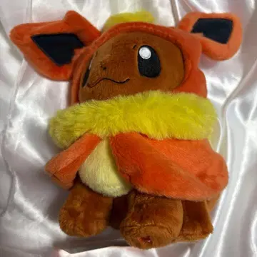 포켓몬 부스터의 판초를 입은 이브이 봉제 인형 부스터 이브이