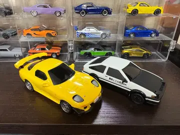 이니셜D 무선 조종 본체만 하치로쿠 & FD3S 2대 세트