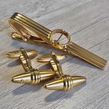 dunhill 던힐 골드 커프 링크스 넥타이핀 세트 레어