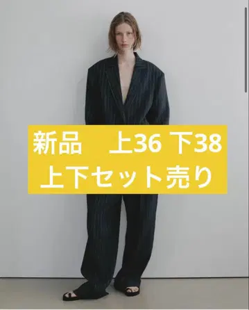 [상하의 세트 판매] anuke 오버 리넨 재킷 셋업