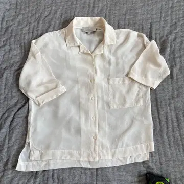 스튜디오니콜슨 오픈 카라 셔츠