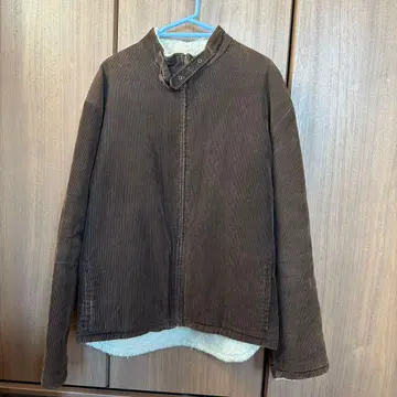 폴앤조 남성용 브라운 코듀로이 자켓