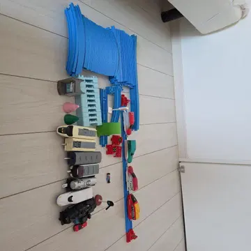 프라레일 차량 세트 파란 레일 포함 기타