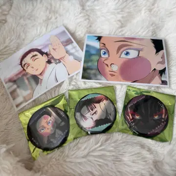 귀멸의 칼날 무한열차편 아카자 하쿠지 코하쿠 캔뱃지 장면 사진 브로마이드