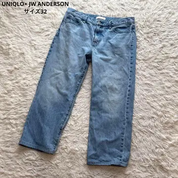 유니클로 JW ANDERSON 콜라보 청바지 사이즈 32 큰 63 블루