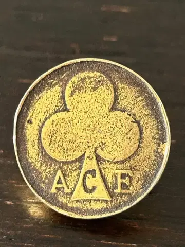 ACE CAFE 주크박스 코인 핀 배지 당시 미사용 새상품 레어