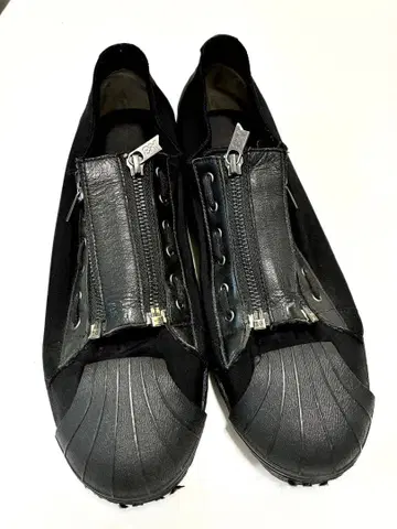 Y-3 블랙 슈퍼스타 지퍼