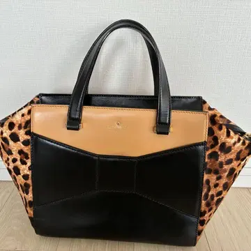 케이트 스페이드 레오파드 토트백 블랙 새상품급