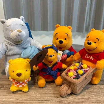곰돌이 푸 봉제 인형 5개 세트
