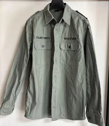 430 Fourthirty 밀리터리 셔츠 M 사이즈