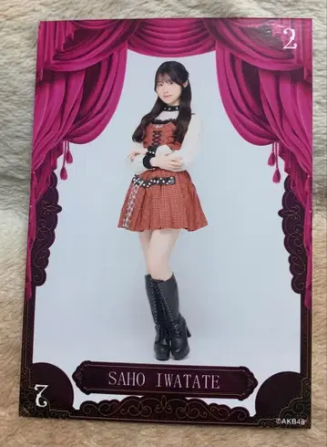 AKB48 이와타테 사호 브로마이드