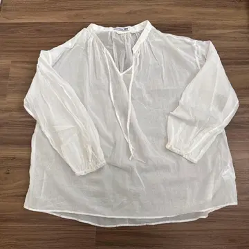 UNIQLO jwanderson 코튼 시어 볼륨 블라우스