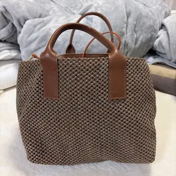 Via Repubblica 천연 가죽 토트백