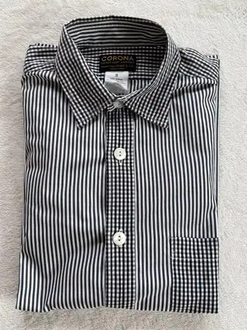 CORONA 크레이지 패턴 무늬 긴팔 셔츠 S