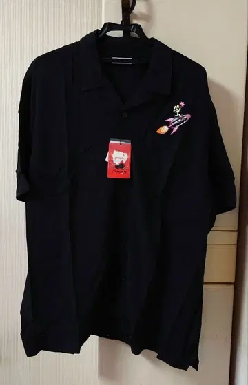 #그라니프#반팔#오픈 셔츠#나카무라 유스케#캐릭터 패턴#새상품#L