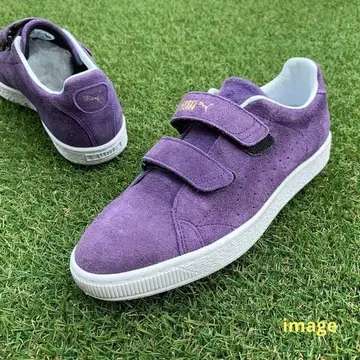 PUMA 스웨이드 퍼플 벨크로 스니커즈 DOORS