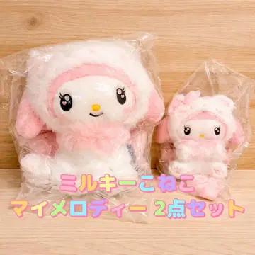 미개봉 새상품 산리오 마이멜로디 봉제 인형 마스코트 홀더 밀키 고양이