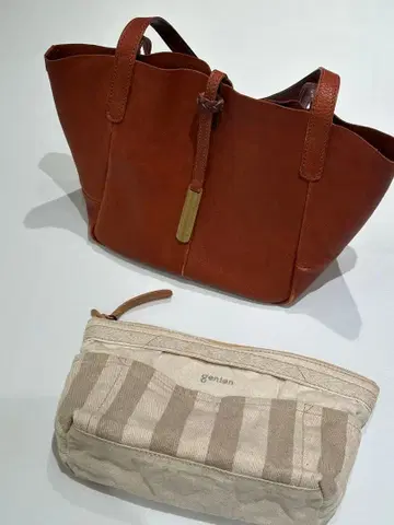 겐텐 genten 토트백 올 가죽