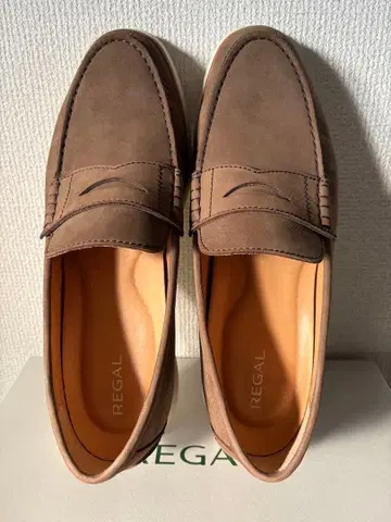 REGAL 스웨이드 브라운 로퍼