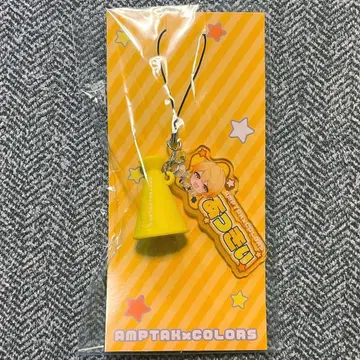 AMPTAKxCOLORS 아키 메가폰 참 부착 아크릴 네임 스트랩