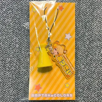 AMPTAKxCOLORS 아키 메가폰 참 포함 네임 스트랩