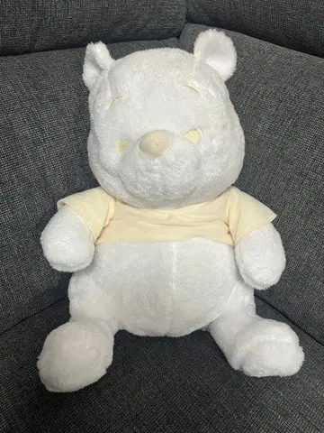 곰돌이 푸 100th 플라티나 화이트 초 BIG 봉제 인형
