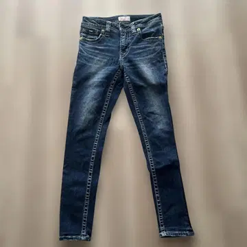 RODEO CROWNS 다크 블루 슬림 핏 데님 W28