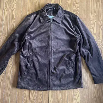 브라운 스웨이드풍 자켓