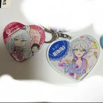 해피프리 벌스데이 시쿄인 히비키 캔뱃지 아크릴 키링