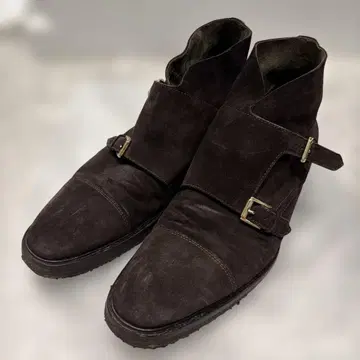 MAXVERRE 맥스베레 다크 브라운 스웨이드 더블 몽크 부츠