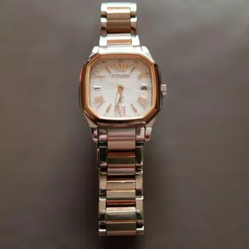 CITIZEN Xc 에코 드라이브 전파 솔라 실버/로즈 정크