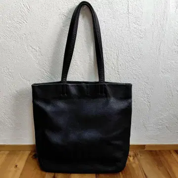 에네스베 보야주 심플 가죽 토트백 블랙 비즈니스