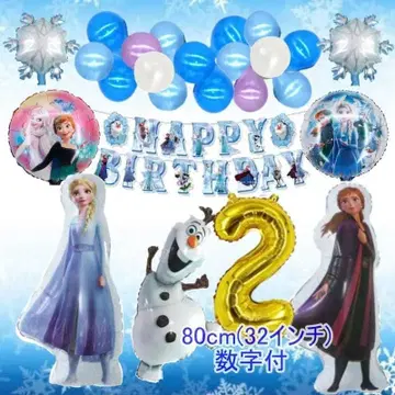 겨울왕국 [ 2세 32인치 숫자 포함 ] 벌룬으로 생일 풍선 장식