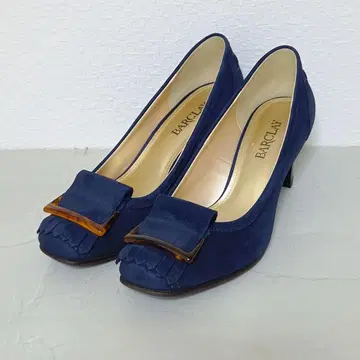 버클레이 스웨이드 펌프스 23.5cm 네이비