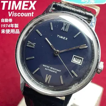 [레어/미사용] TIMEX 타이맥스 비스카운트 자동 와인딩 네이비 다이얼
