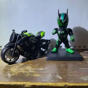 가면라이더 제츠 피규어와 바이크 세트