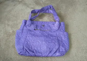 ANNA SUI 퍼플 자수 토트백