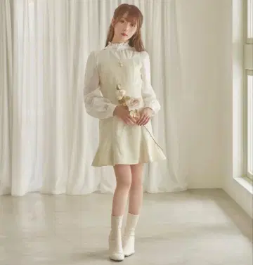 로제 뮤즈 트위드 원피스