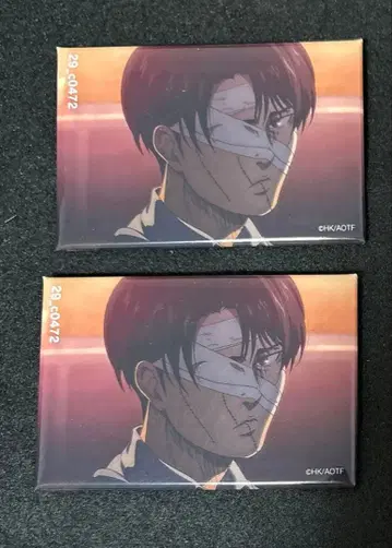 AJ2026 진격의 거인 리바이 스퀘어 캔뱃지