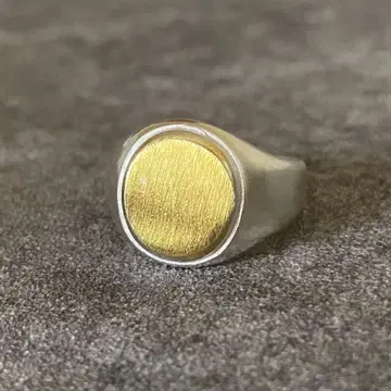 멕시칸 주얼리 실버 925 골드 시그넷 반지 빈티지