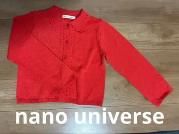 nano universe 빨간색 긴팔 가디건