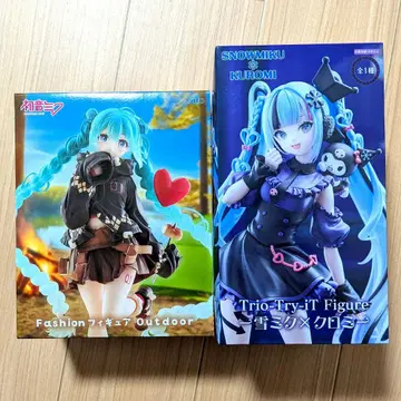 하츠네 미쿠 피규어 2세트 Fashion 아웃도어 유키 미쿠 x 쿠로미