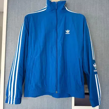 adidas originals 블루 자수 로고 점퍼