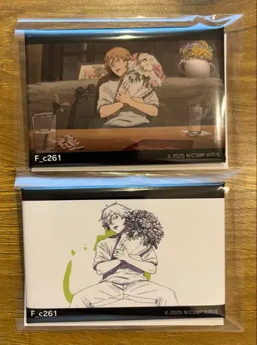 극장판 체인소 맨 레제편 장면 사진+원화 스퀘어 캔뱃지 덴지