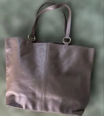 [ 미사용 ] studio CLIP 가죽 토트백 마그넷 개폐 브라운